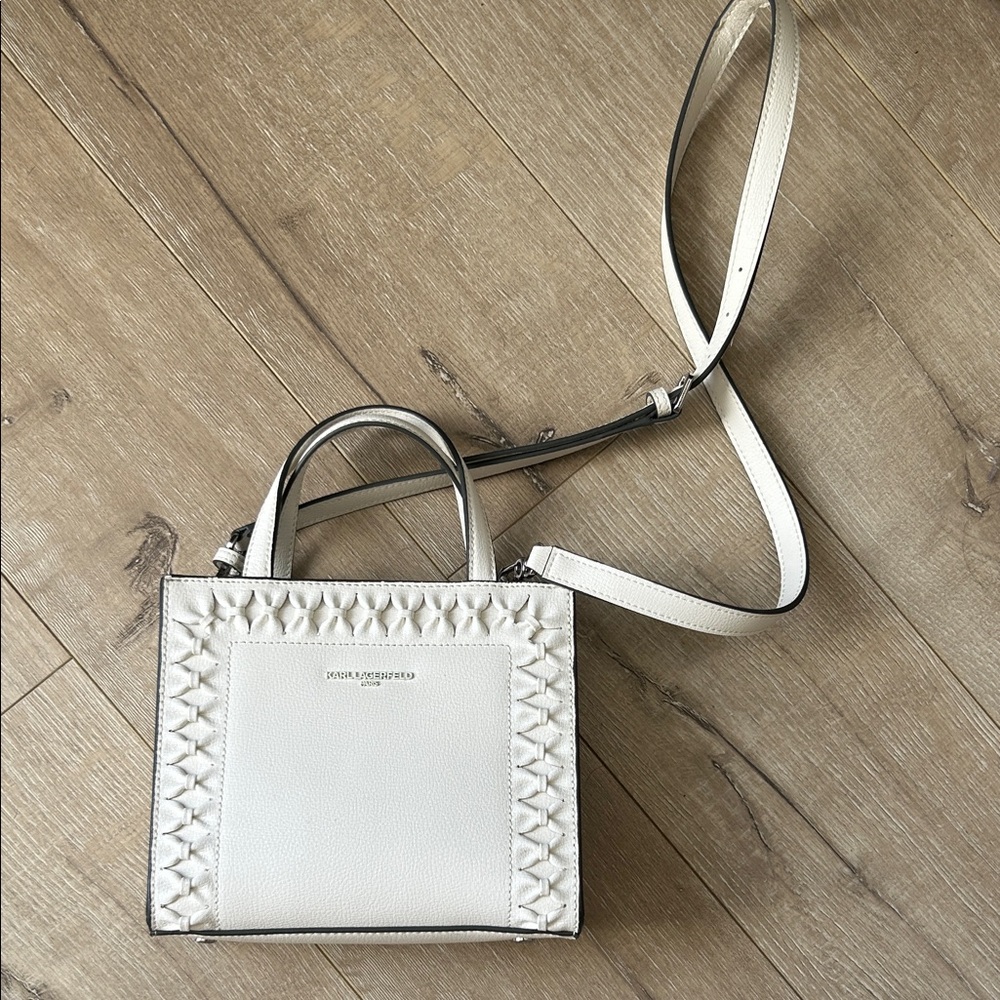 Karl Lagerfeld White Crossbody Bag